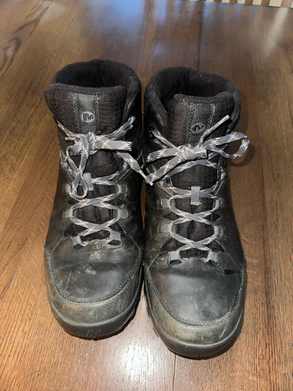 Merrell Black and Gray Men Hiking Trail Boots size 11.5 - Picture 3 of 8